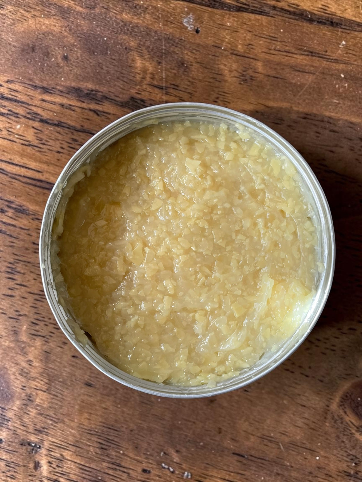 Tin of Homemade Cutting Board Conditioner