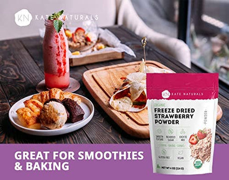 Organic Freeze Dried Strawberry Powder
