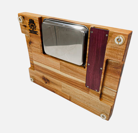 Butcher Block cutting board with Juice tray insert